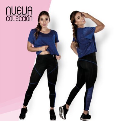 Conjunto Negro Azul